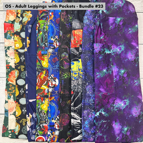 OS - Adult Leggings with Pockets Bundle - 23