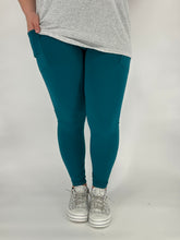 Teal Leggings/Capri w/ Pockets!