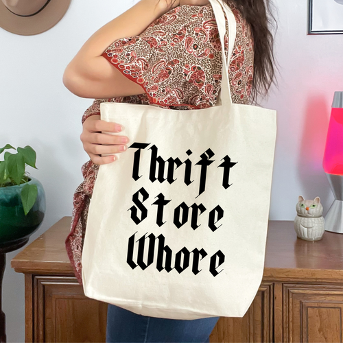 Thrift store whore tote