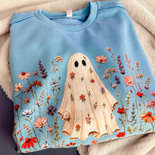 Ghost and flowers