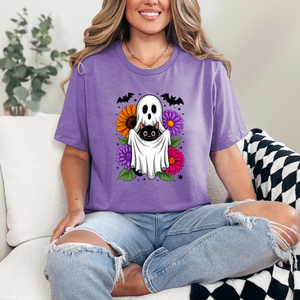Cat and Ghost Graphic Tee