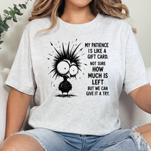 Wholesale Patience Like A Gift Card Graphic Tee - Ash