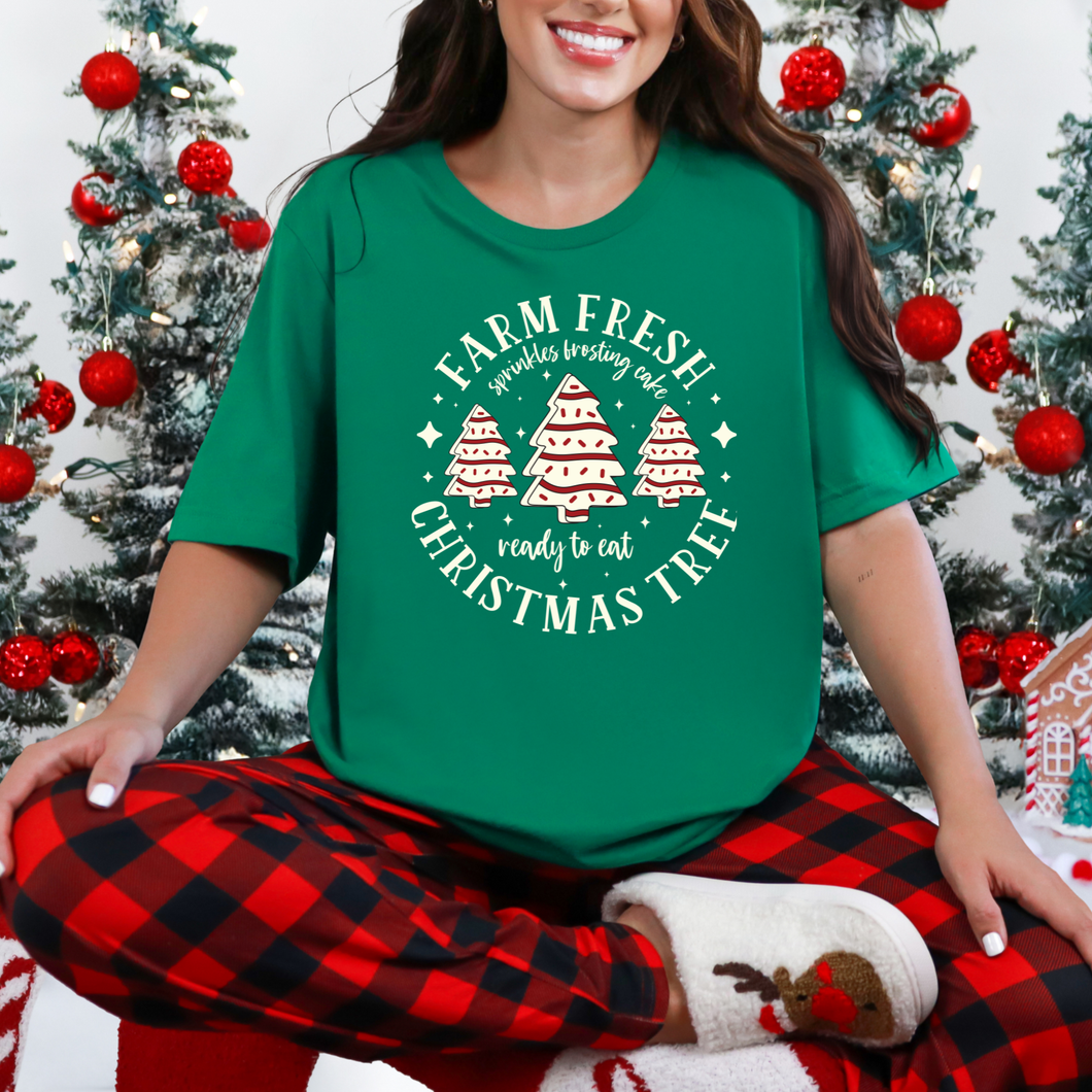 Farm Fresh Cake Tree Graphic Tee