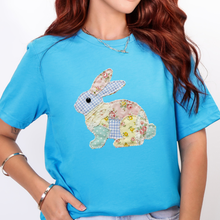 Floral Bunny Patchwork Graphic Tee