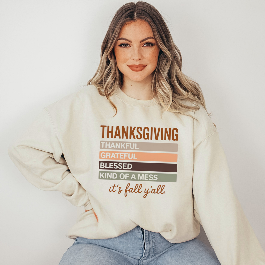 Thanksgiving It's Fall Sweatshirt or Graphic Tee