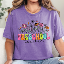 Preschool Teacher Floral Graphic Tee
