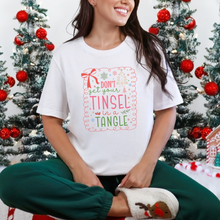 Tinsel in a Tangle Colorful Graphic Tee