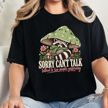 Wholesale Sorry Can't Talk Graphic Tee- Black 