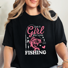 Just A Girl Who Loves Fishing Graphic Tee