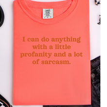 Wholesale Sarcastic Sayings Collection Graphic Tee - Neon Red Orange