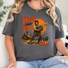 Wholesale He's From Texas Graphic Tee - Asphalt