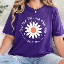 Wholesale Fear Not, For I Am With You Graphic Tee - Team Purple