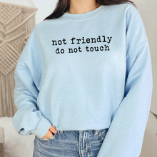 Not Friendly Do Not Touch Sweatshirt - Sunshine Styles Boutique