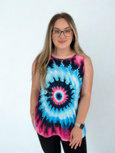 Pink Blue Tie Dye Tank Top