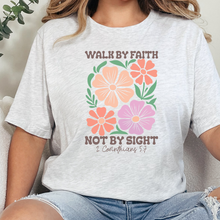 Wholesale Floral Walk by Faith Not By Sight Graphic Tee - Ash Tee