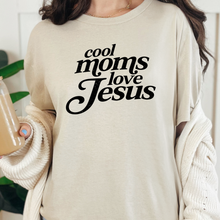 Wholesale Cool Moms Love Jesus Black Graphic Tee - Natural
