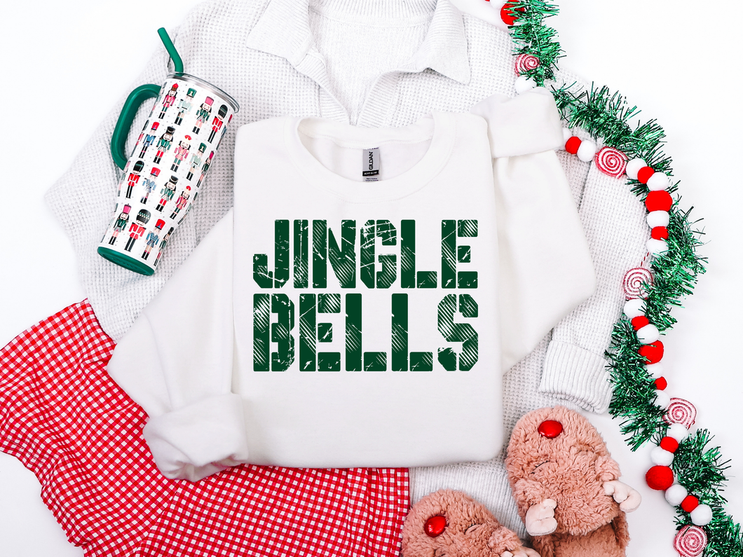 Jingle Bells Evergreen Graphic Tee and Sweatshirt