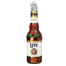 Holiday Miller Lite Bottle Ornament