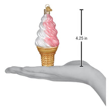 Strawberry Swirl Soft Serve Ornament
