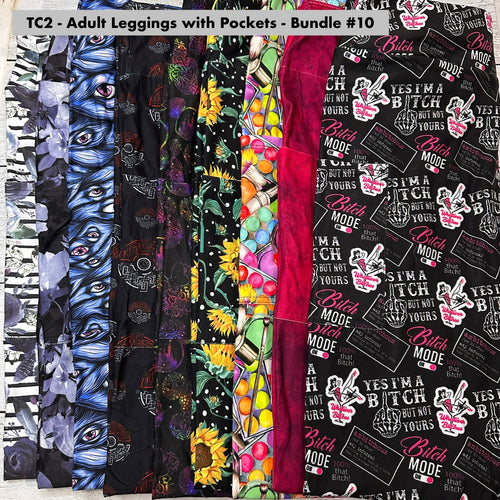 TC2 - Adult Leggings with Pockets Bundle - 10
