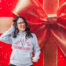 Holiday homebody embroidered knit fleece