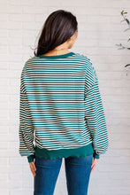 Too Good to be True Striped Drop Shoulder Top in Green