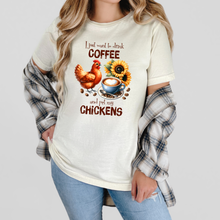 Drink Coffee & Pet Chickens Graphic Tee