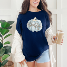 Thankful Pumpkin Blue Graphic Tee