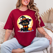 Cat with Moon Graphic Tee