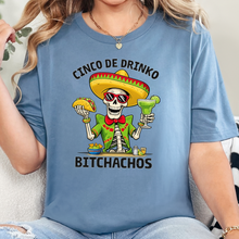 Wholesale Cinco De Drinko Graphic Tee - Steel Blue Tee