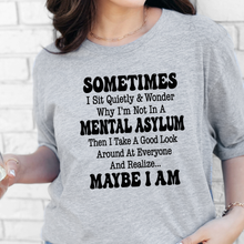 Wholesale Not In A Mental Asylum Graphic Tee - Grey