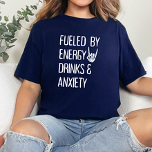 Wholesale Fueled By Energy Drinks Graphic Tee - Navy Tee