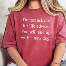 Wholesale Life Advice, New Dog Graphic Tee - Crimson