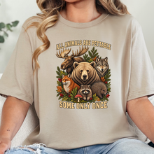 Wholesale Animals Pettable Only Once Graphic Tee - Tan