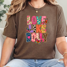 Wholesale Quilted Love Like Dolly Graphic Tee - Heather Brown