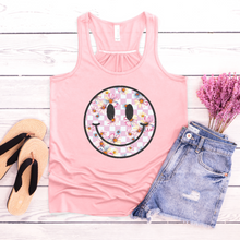 Checker Floral Happy Face