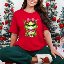 Angry Christmas Cat Graphic Tee