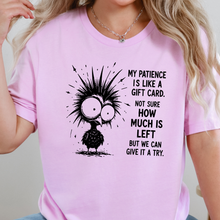 Wholesale Patience Like A Gift Card Graphic Tee - Lilac