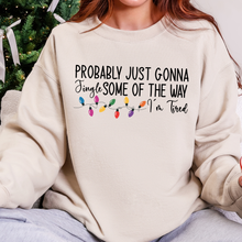 Wholesale Probably Just Gonna Jingle Graphic Sweatshirt- Sand