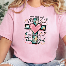 Wholesale Thank God and Trust God Graphic Tee - Pink
