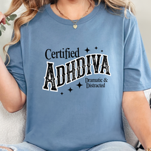 Wholesale Certified ADHDIVA Graphic Tee - Steel Blue