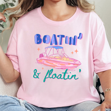 Wholesale Boatin & Floatin Graphic Tee - Soft Pink