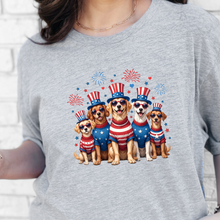 Dogs Patriotic Graphic Tee