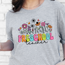 Preschool Teacher Floral Graphic Tee
