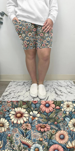 Spring Floral Bermuda Shorts w/ Pockets