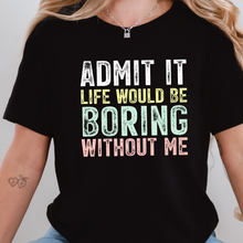 Wholesale Boring Without Me Graphic Tee - Black Tee