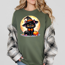Cat with Moon Graphic Tee