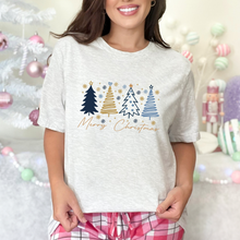Blue Merry Christmas Graphic Tee