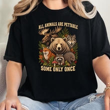 Wholesale Animals Pettable Only Once Graphic Tee - Black