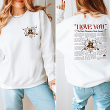 Dark Romance Book Quotes Sweatshirt
